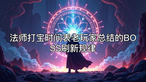 法师打宝时间表老玩家总结的BOSS刷新规律