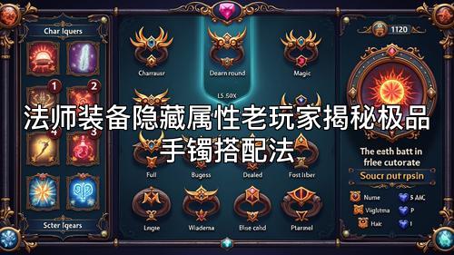 法师装备隐藏属性老玩家揭秘极品手镯搭配法 法师装备隐藏属性老玩家揭秘极品手镯搭配法