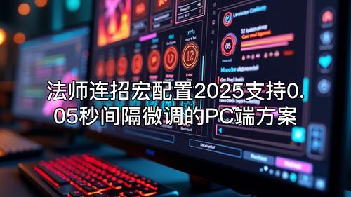 法师连招宏配置2025支持0.05秒间隔微调的PC端方案
