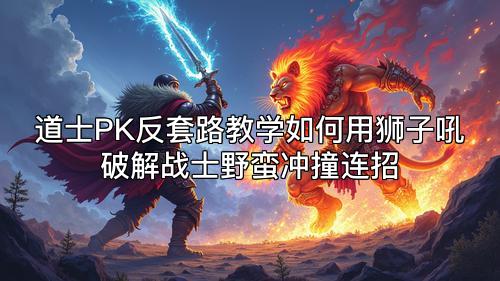 道士PK反套路教学如何用狮子吼破解战士野蛮冲撞连招