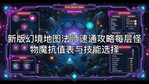 新版幻境地图法师速通攻略每层怪物魔抗值表与技能选择