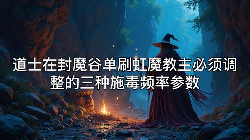 道士在封魔谷单刷虹魔教主必须调整的三种施毒频率参数