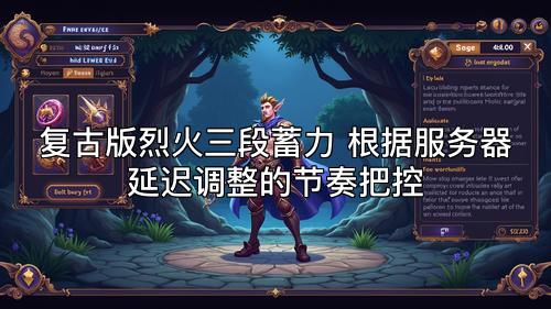 复古版烈火三段蓄力 根据服务器延迟调整的节奏把控