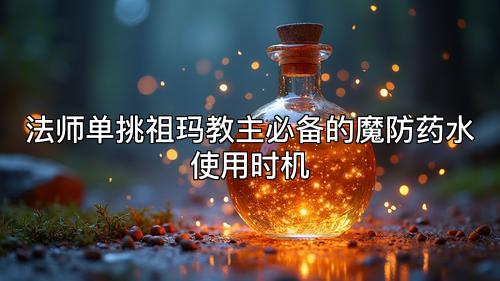 法师单挑祖玛教主必备的魔防药水使用时机