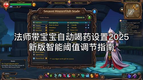 法师带宝宝自动喝药设置2025新版智能阈值调节指南