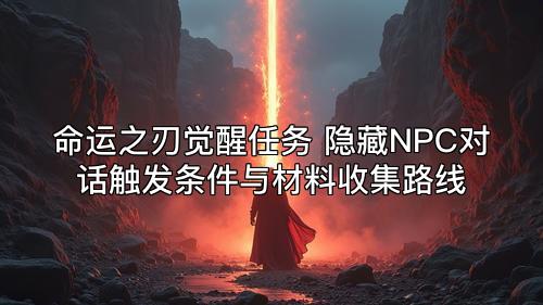 命运之刃觉醒任务 隐藏NPC对话触发条件与材料收集路线