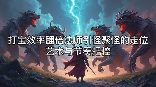 打宝效率翻倍法师引怪聚怪的走位艺术与节奏把控