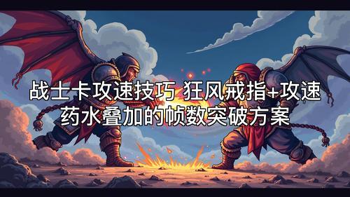 战士卡攻速技巧 狂风戒指+攻速药水叠加的帧数突破方案