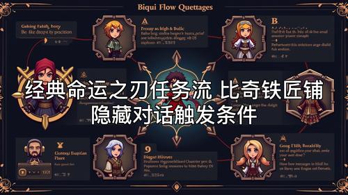 经典命运之刃任务流 比奇铁匠铺隐藏对话触发条件 经典命运之刃任务流 比奇铁匠铺隐藏对话触发条件