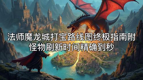 法师魔龙城打宝路线图终极指南附怪物刷新时间精确到秒