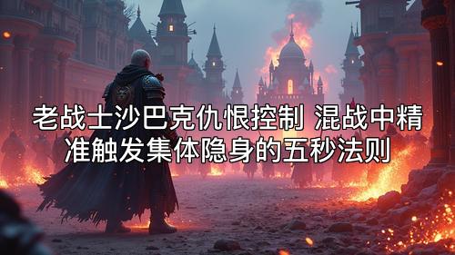 老战士沙巴克仇恨控制 混战中精准触发集体隐身的五秒法则