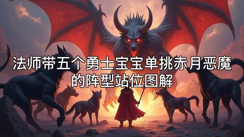 法师带五个勇士宝宝单挑赤月恶魔的阵型站位图解