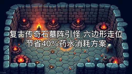 复古传奇石墓阵引怪 六边形走位节省40%药水消耗方案