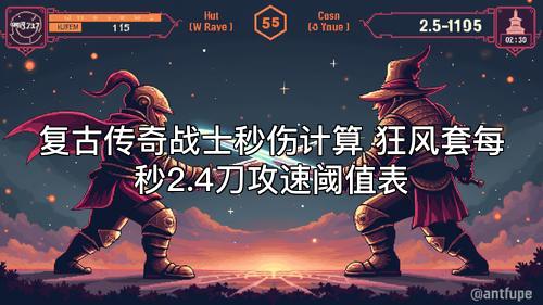 复古传奇战士秒伤计算 狂风套每秒2.4刀攻速阈值表