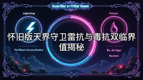 怀旧版天界守卫雷抗与毒抗双临界值揭秘