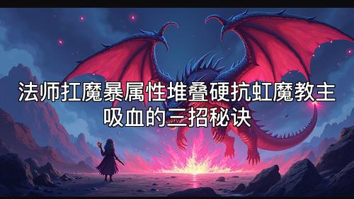 法师扛魔暴属性堆叠硬抗虹魔教主吸血的三招秘诀