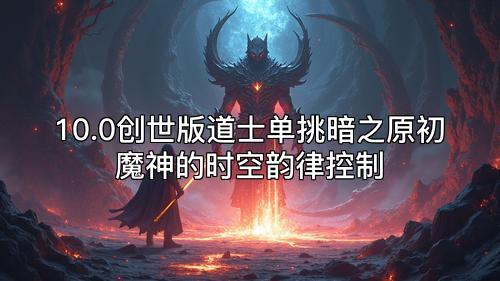 10.0创世版道士单挑暗之原初魔神的时空韵律控制 10.0创世版道士单挑暗之原初魔神的时空韵律控制
