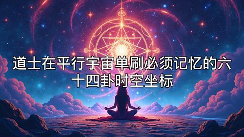 道士在平行宇宙单刷必须记忆的六十四卦时空坐标