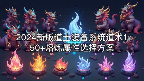2024新版道士装备系统道术150+熔炼属性选择方案