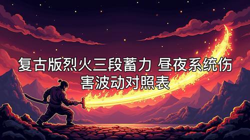 复古版烈火三段蓄力 昼夜系统伤害波动对照表