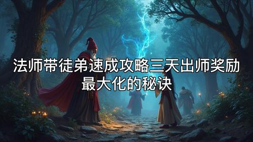 法师带徒弟速成攻略三天出师奖励最大化的秘诀