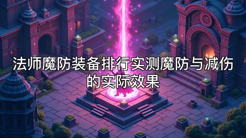 法师魔防装备排行实测魔防与减伤的实际效果 法师魔防装备排行实测魔防与减伤的实际效果