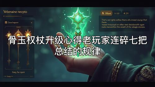 骨玉权杖升级心得老玩家连碎七把总结的规律 骨玉权杖升级心得老玩家连碎七把总结的规律