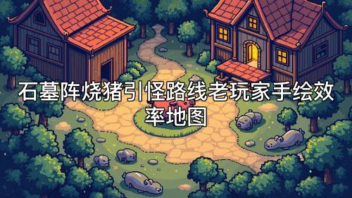 石墓阵烧猪引怪路线老玩家手绘效率地图