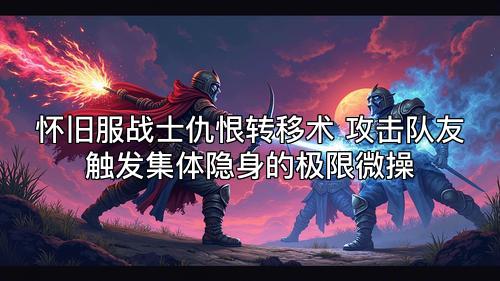 怀旧服战士仇恨转移术 攻击队友触发集体隐身的极限微操