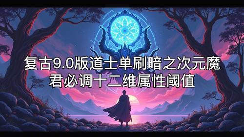 复古9.0版道士单刷暗之次元魔君必调十二维属性阈值