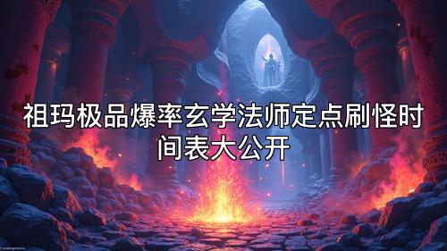 祖玛极品爆率玄学法师定点刷怪时间表大公开