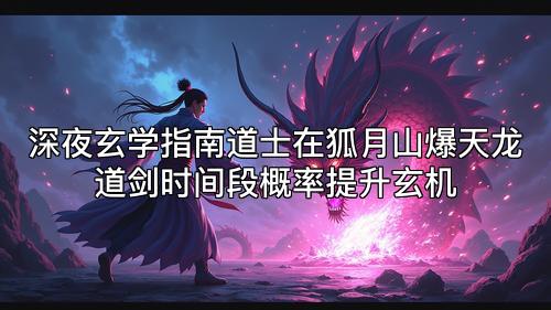 深夜玄学指南道士在狐月山爆天龙道剑时间段概率提升玄机