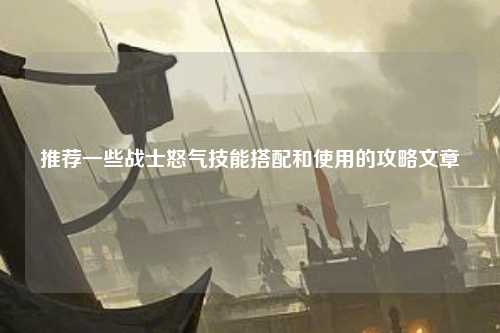 推荐一些战士怒气技能搭配和使用的攻略文章